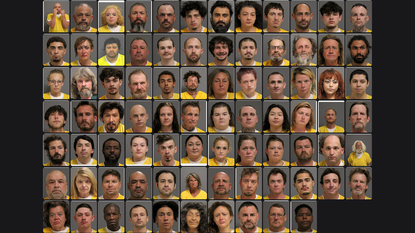 Weekly Jail Bookings for 9/20/26 to 9/26/26